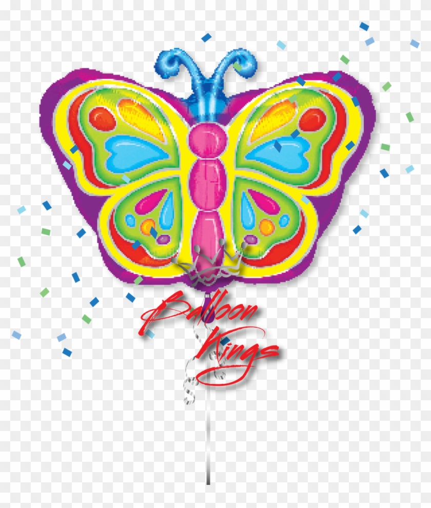 Cute Butterfly - Anagram 18 Inch Shape Foil Balloon - Bright Butterfly #778066