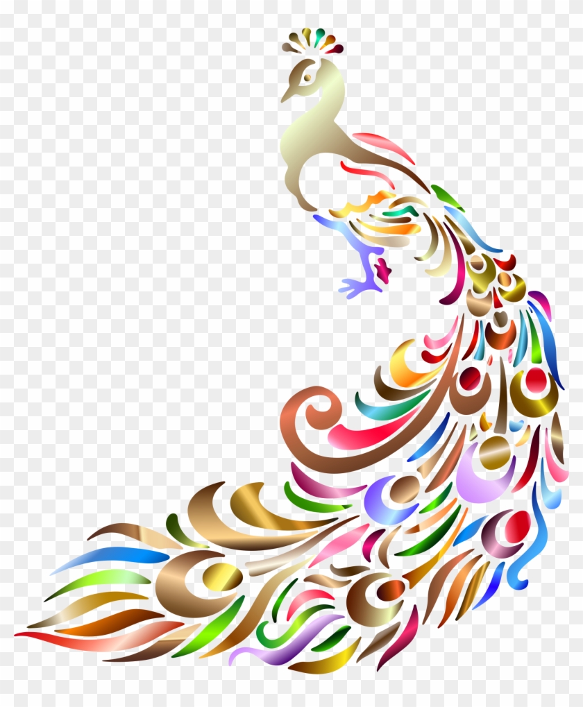 Peacock Black Cute Clipart Clipart Kid - Png Images For Background #778091