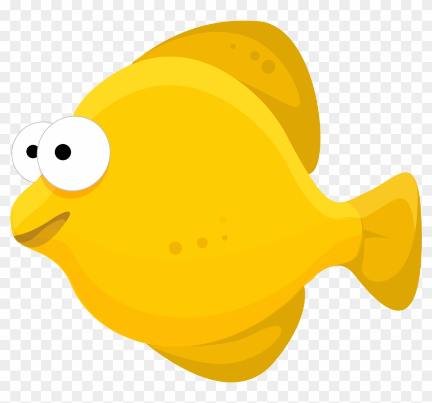 Puffer Fish Clip Art - Yellow Fish Cartoon #778183