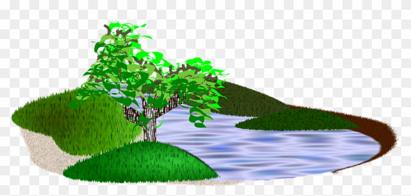 Pond Clipart Transparent - Scenery Clip Art #778480