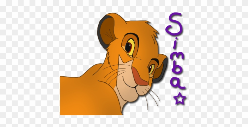 Lion King Baby Simba Painting - Cartoon - Free Transparent PNG Clipart  Images Download