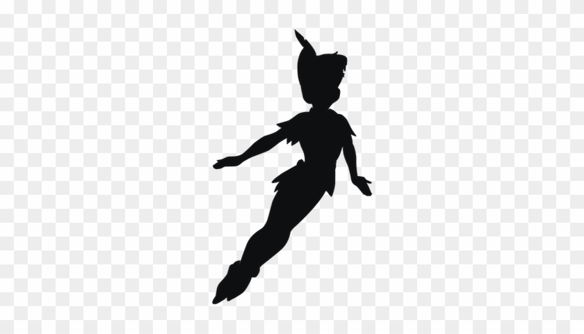 Dark Peter Pan Shadow Transparent Png Png Images - Peter Pan Silhouette Png #778715