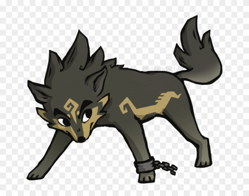 Drawn Toon Wolf - Wind Waker Wolf Link #778924