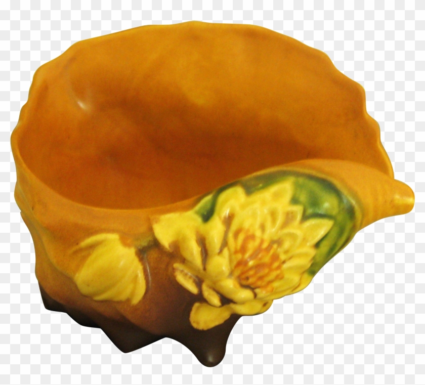 Roseville Water Lily Conch Shell Planter- 1940's - Bangle #778989