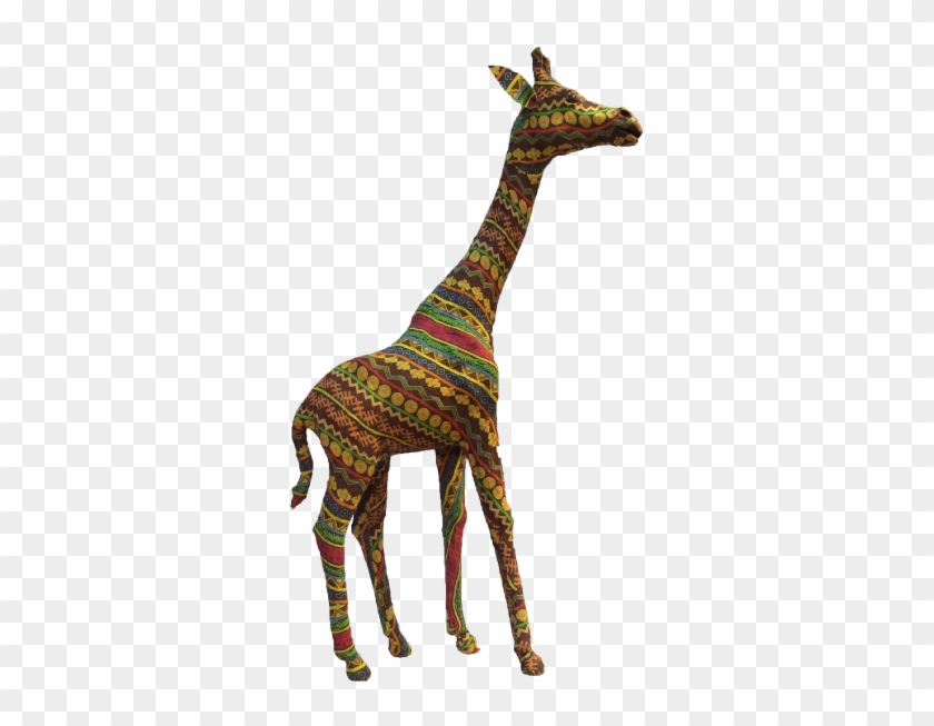 Handmade Fabric / Textile Colorful Giraffe Figurine - Handicraft #779000