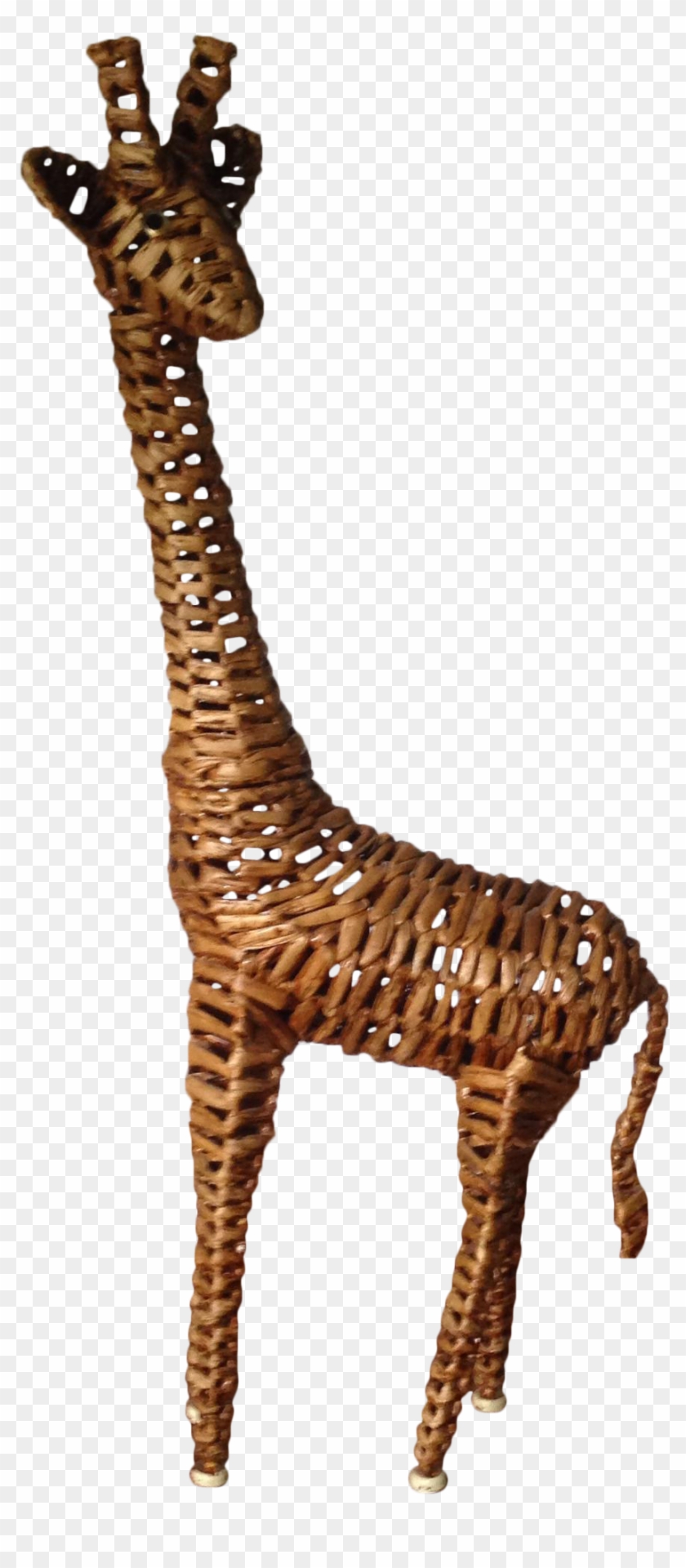 Large Vintage Wicker/rattan Giraffe On Chairish - Giraffe #779021