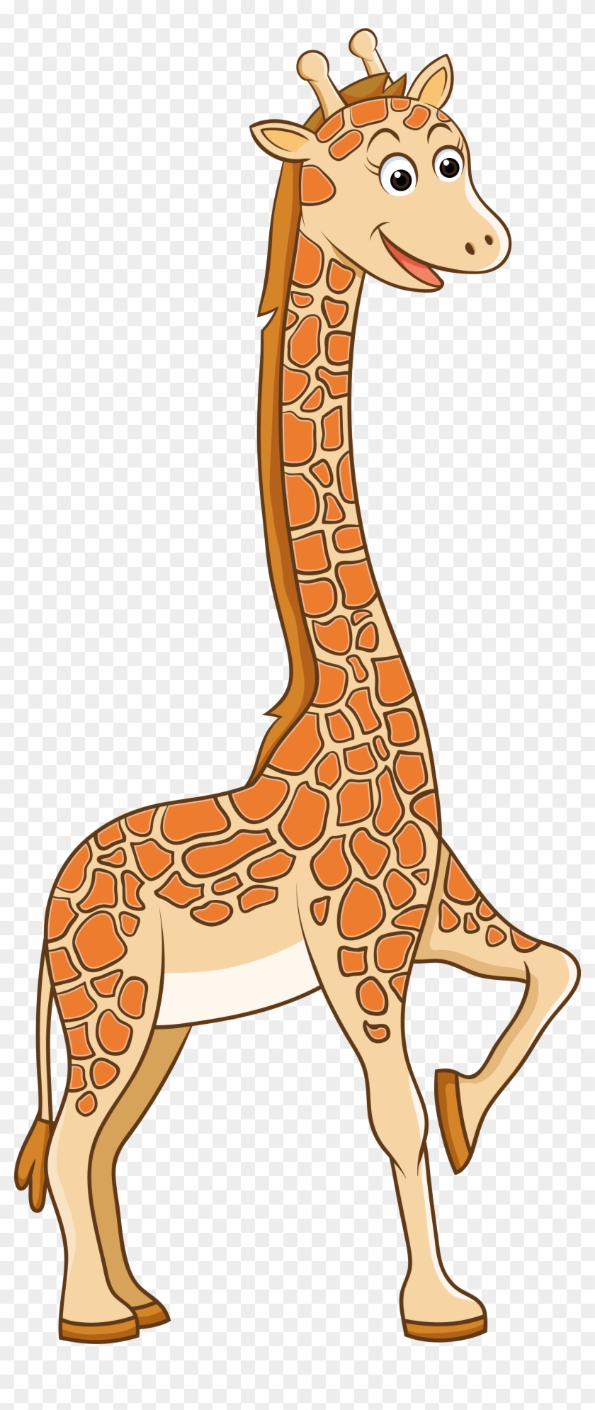 Northern Giraffe Drawing Cartoon - Giraffe - Free Transparent PNG Clipart  Images Download