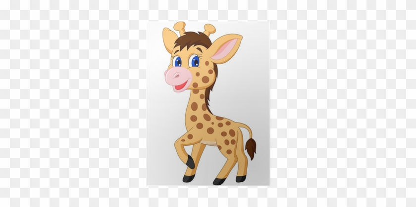 Cute Cartoon Baby Giraffe #779100