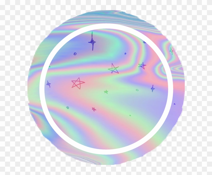 Tumblr Holo Round Icon Icons Pink White Unicorn Marble - Circle #779239