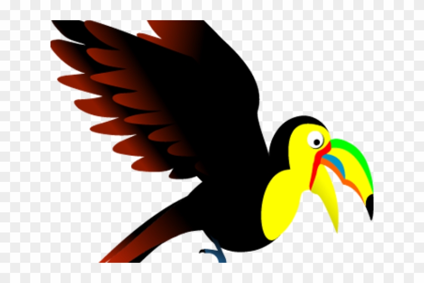 Toucan Clipart Flying - Hornbill #779265