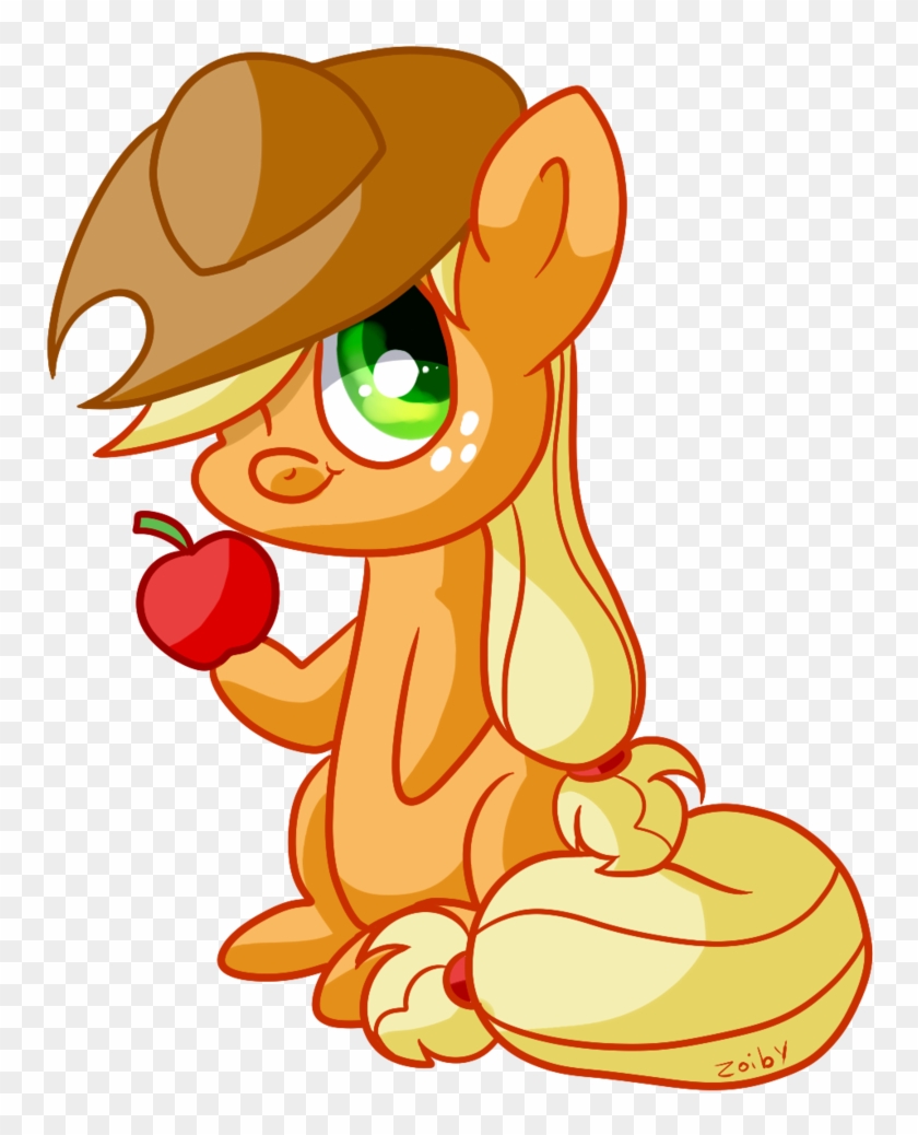 Applejack Derp By Zoiby - Cartoon #779284
