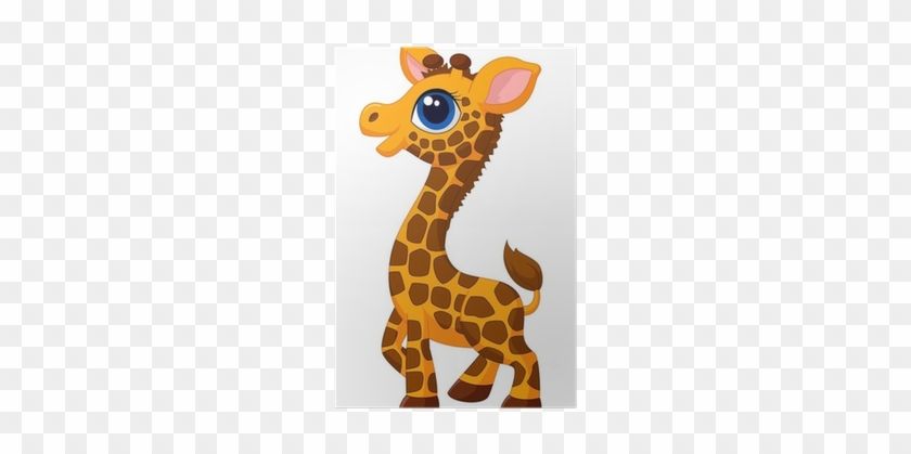 Cute Baby Giraffe Cartoon #779414