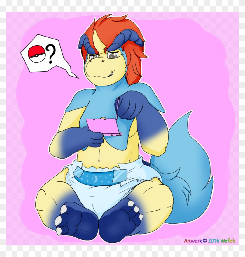 Keldeo In Diaper 01 By Wellek - Drawing #779437