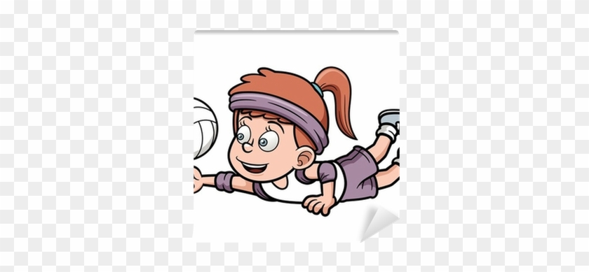 Vector Illustration Of Young Volleyball Player Wall - Imagenes De Voleibol Caricatura - Free Transparent PNG Clipart Images Download Vector Illustration Of Young Volleyball Player Wall - Imagenes De Voleibol Caricatura - Free Transparent PNG Clipart Images Download