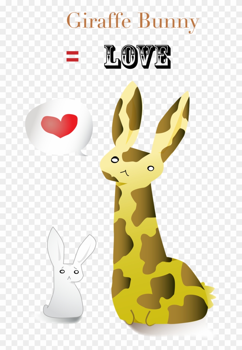 Giraffe Typography Clip Art - Cartoon #779556