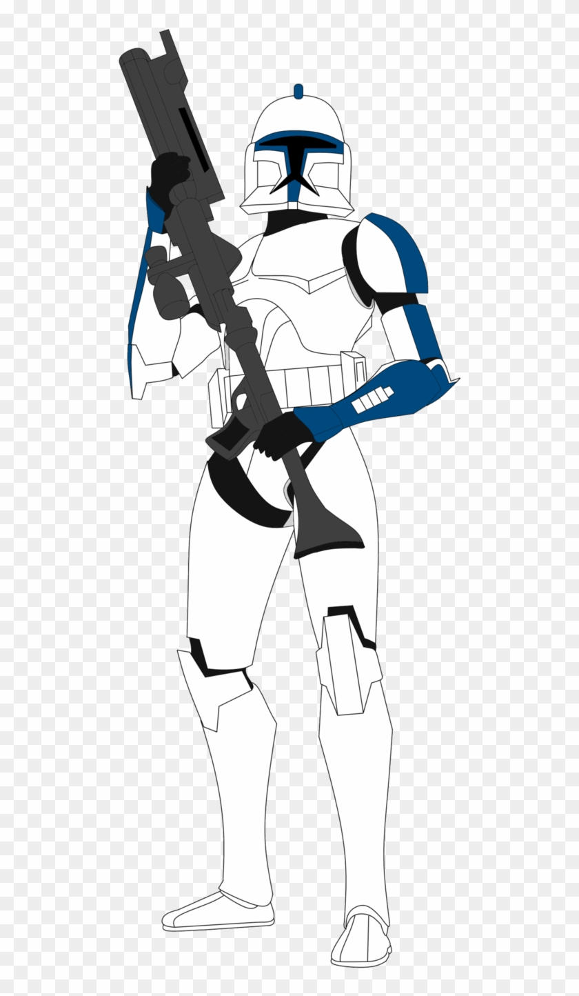 501st Clone Trooper Phase 1 Armor By Fbombheart - Drawing Clone Trooper Phase 1 #779582