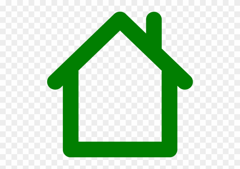 Green Home 2 Icon - Home Png Icon In Gray Color #779592