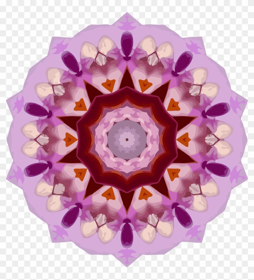 Orchid Kaleidoscope 6 Icons Png Free Png And Icons - Kaleidoscope Clipart #779656
