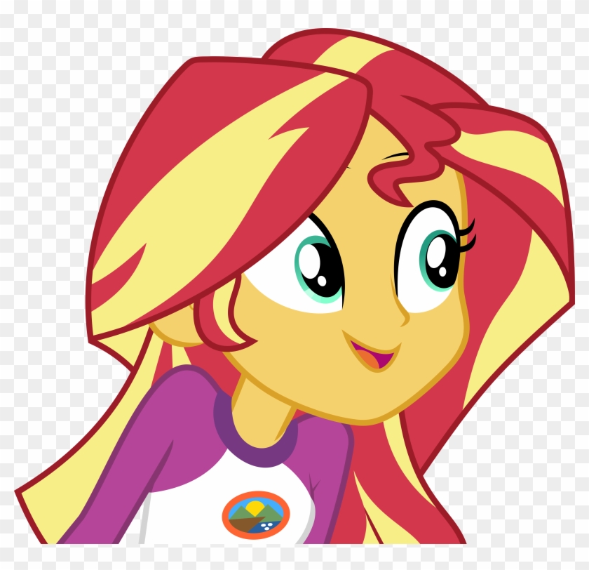 Mlp Eqg 4 Sunset Shimmer Vector By Luckreza8 - Sunset Shimmer Screencap #779746