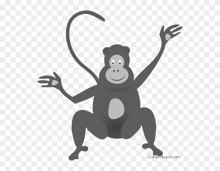 Orangutan Animal Free Black White Clipart Images Clipartblack - Birthday Mesaages For Little Ones #779798