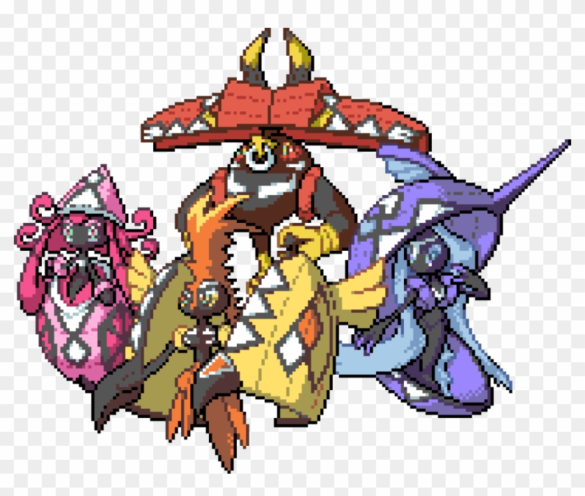 Tapu Lele Tapu Fini Tapu Koko Tapu Bulu Tapu Pokemon - Tapu Legendary Pokemon #780129