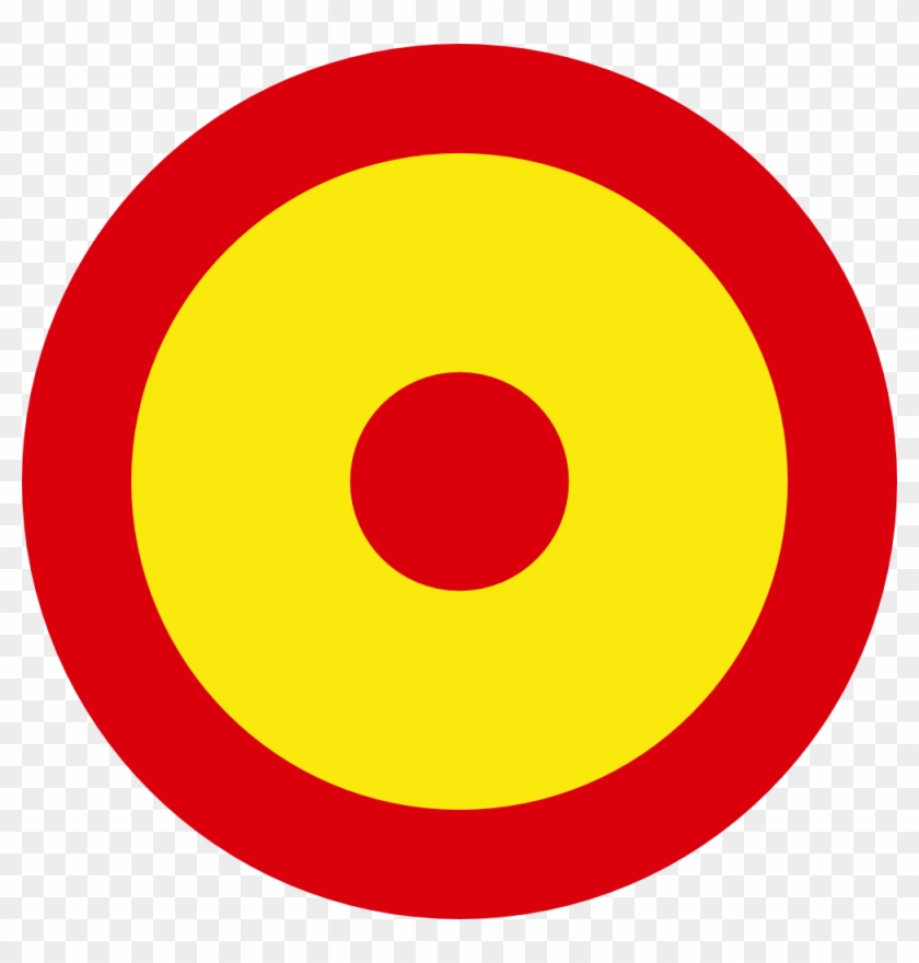 Roundel Of The Spanish Air Force 999px 39 - Escarapela España Png #780362