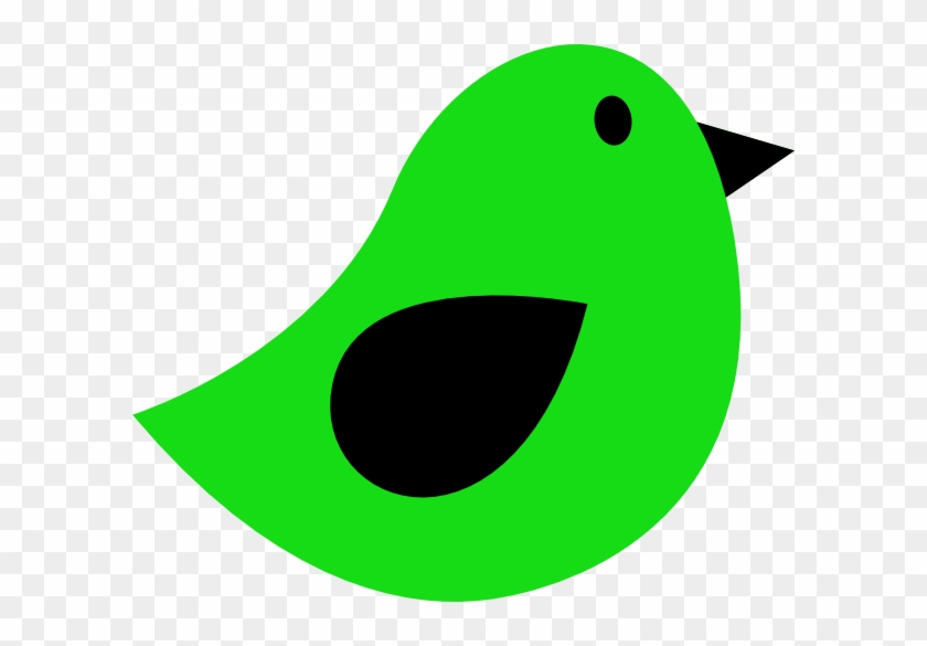 Black & Lime Birdie Clip Art At Clker - Birdie Outline #780492