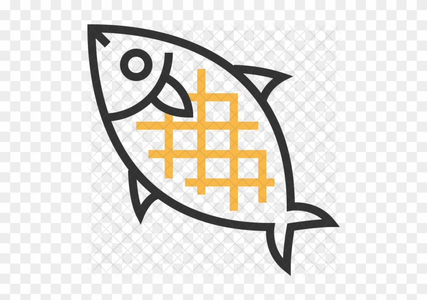 Grilled Icon - Fish Grill Icon #780525
