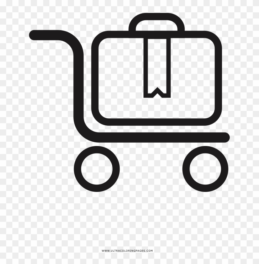 Airport Trolley Coloring Page - Airport #780824