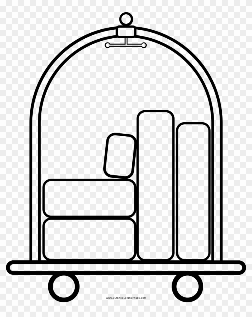 Luggage Trolley Coloring Page - Corporation For Public Broadcasting #780873