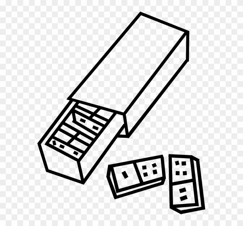 Vector Illustration Of Dominoes Dominos Game Played - Domino's Pizza #780894