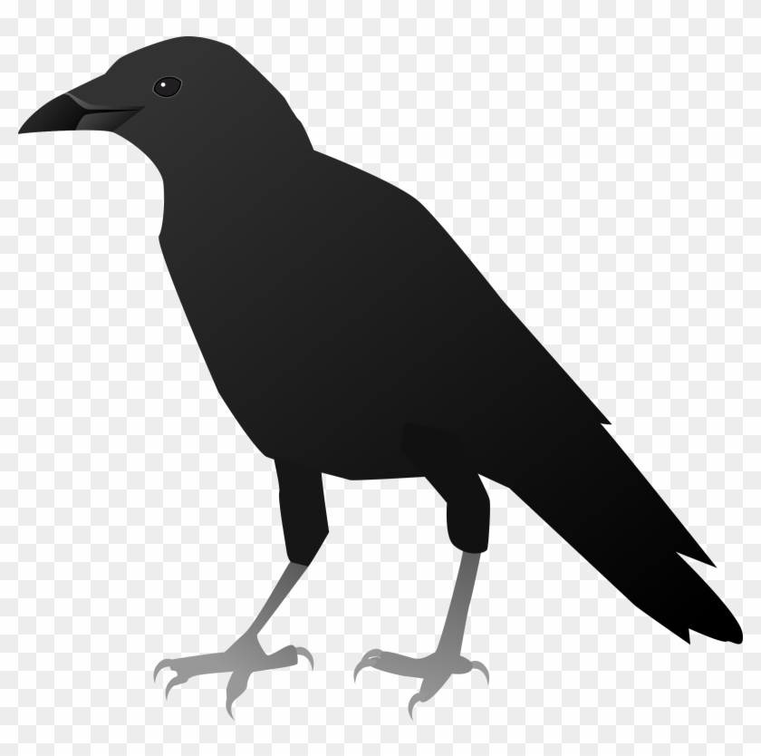 Clipart - Crow Clipart Black And White #780965