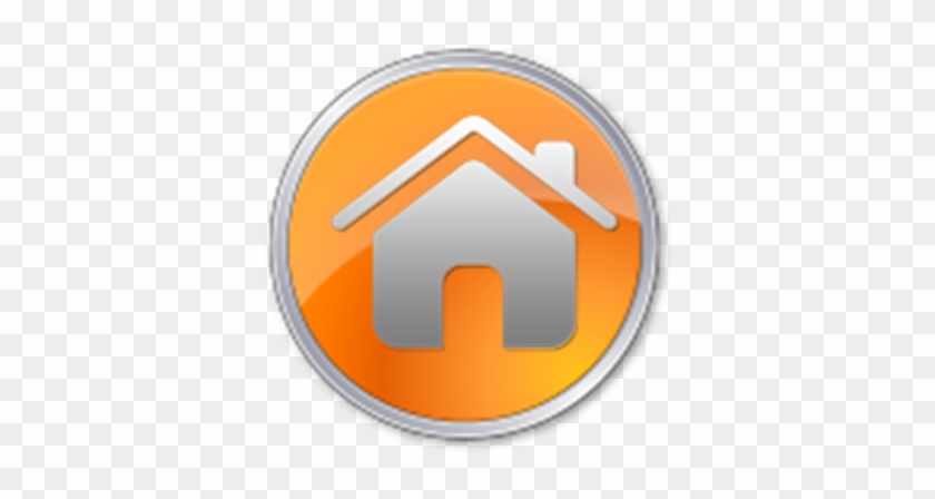 Home - Orange Home Icon Png #781150