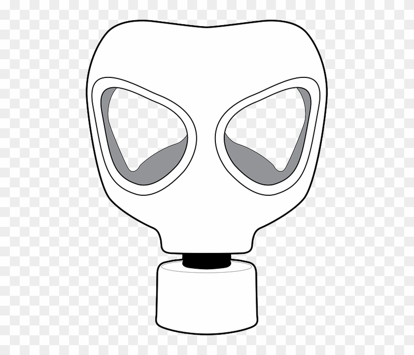 Simple, Outline, Symbol, Drawing, Silhouette, Fire - Ww1 Gas Mask Clip Art #781221