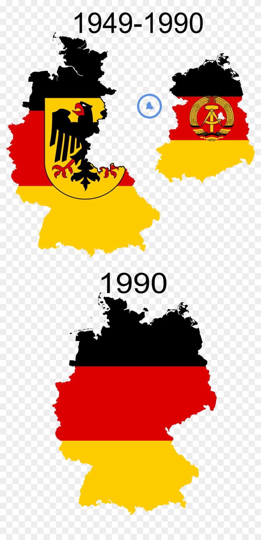 Open - East Germany And West Germany Flags #781275