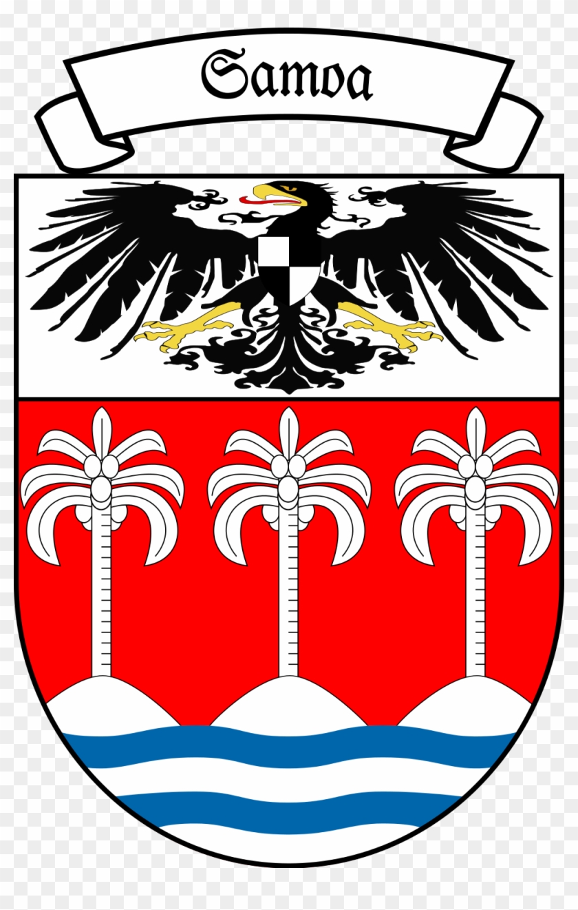 Coat Of Arms Of German Samoa - Samoan Coat Of Arms #781308