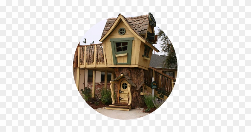 Treehouse Circle No Wood Tt - Crooked Tree House #781343