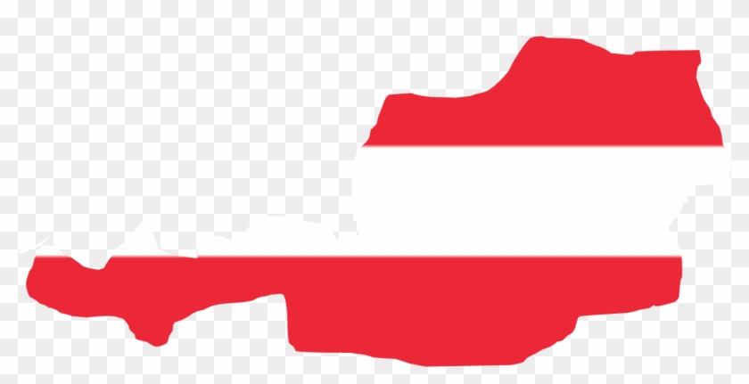 Flag Of Austria Republic Of German Austria Austria - Austria Map Flag Vector #781390