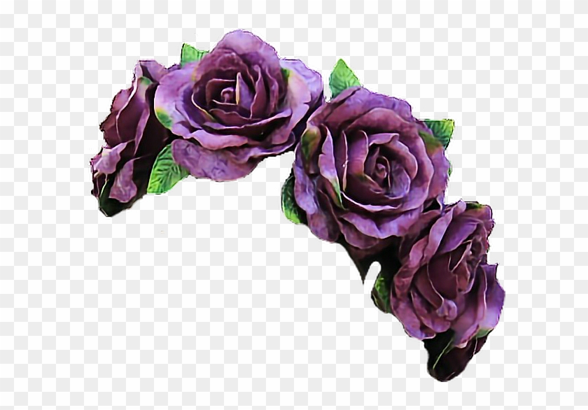 Vintage Flowers Flowercrown Purple Violet Crown - Transparent Purple Flower Crown #781452