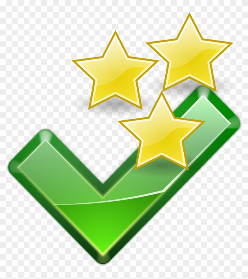 Starred Checkmark Multiple Stars - Ok Icon #781496