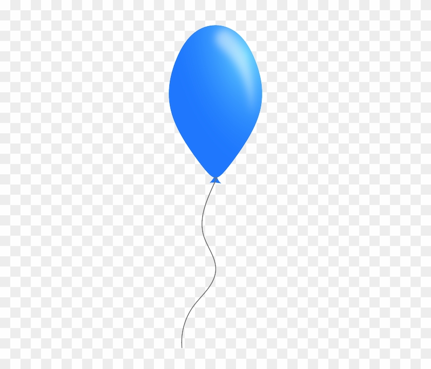 Blue Balloon, Party, Blue - Balão Azul Em Png #781657