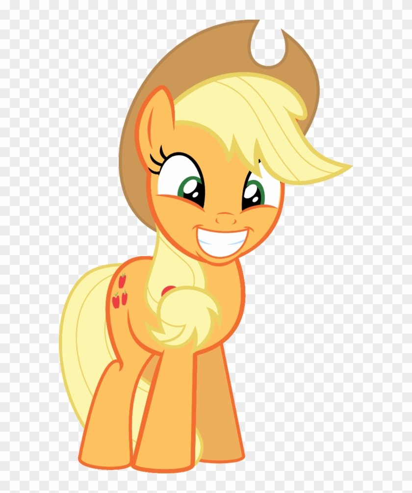 Apple Jack Clipart - My Little Pony Applejack Happy #781687
