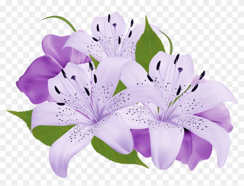 Purple Flower Clipart Beautiful Flower - Purple Flower Clipart Beautiful Flower #781694