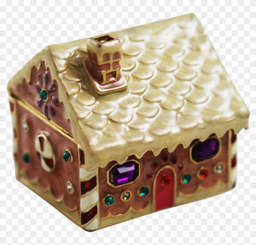 Monet Gingerbread House Trinket Box Holiday - Gingerbread House #781722