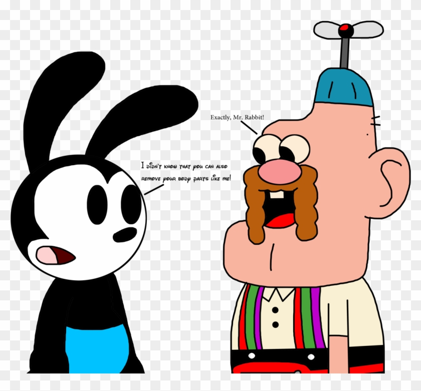 Oswald With Uncle Grandpa By Marcospower1996 Oswald - Pizza Steve #781808