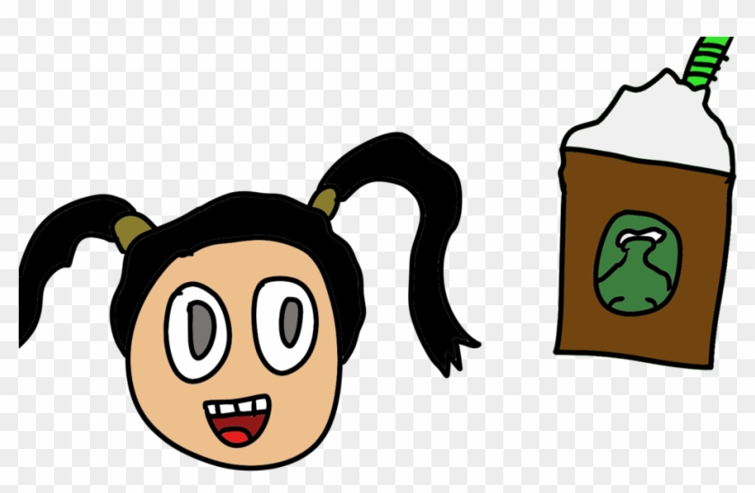 White Girl And Her Starbucks Milkshake By The8bitdj - Cartoon #781905