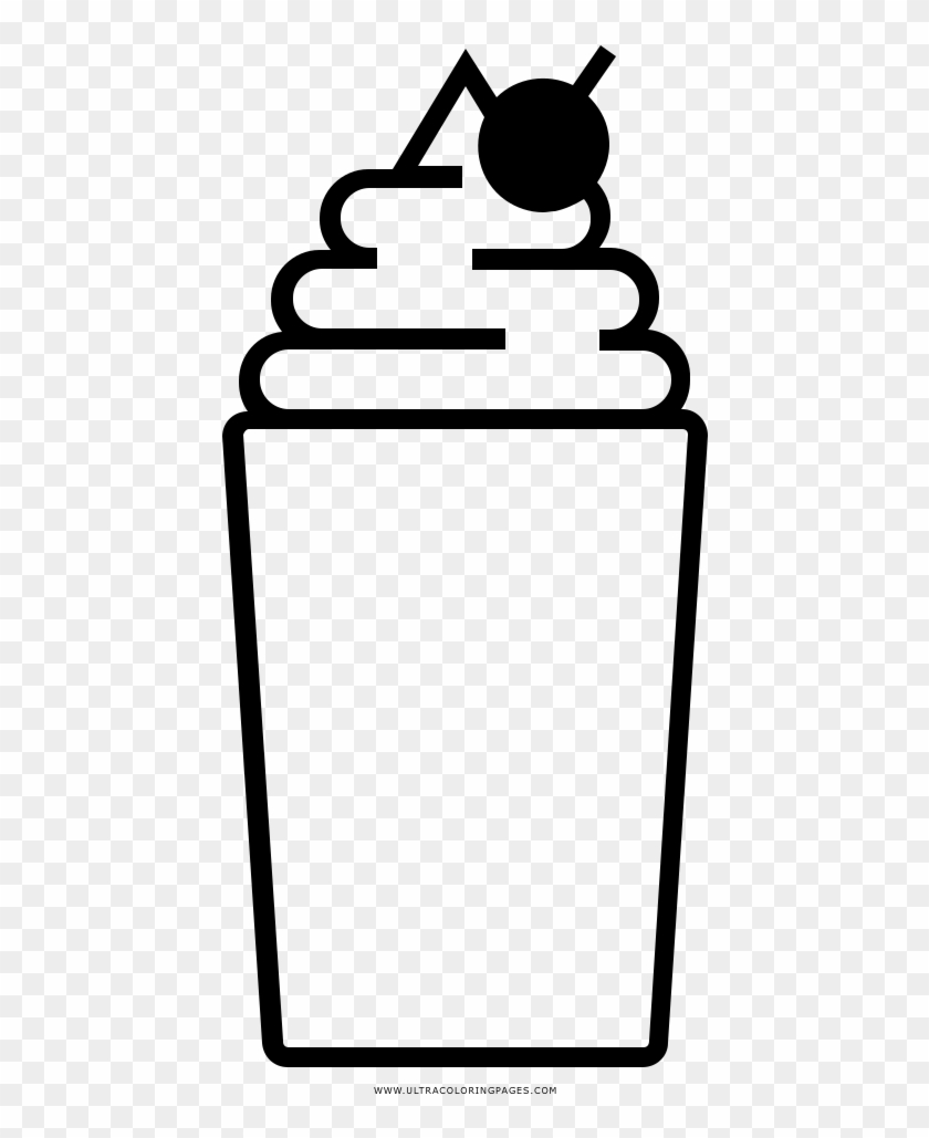 Milkshake Coloring Page - Desenho Para Colorir Milk Shake - Free  Transparent PNG Clipart Images Download
