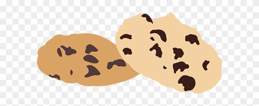 Chocolate Chip Cookies Into A Vector Illustration - Cookie Vector Transparent #782251