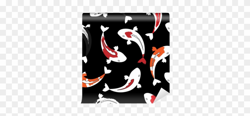 Seamless Vector Koi Pattern Wall Mural • Pixers® • - Koi #782464