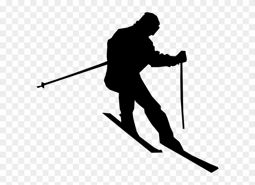 Skier Clipart Silhouette #782608